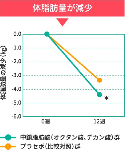 体脂肪量が減少